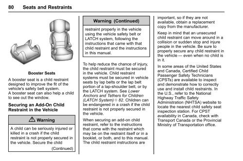 Chevrolet 2016 Malibu Limited - View Owner's Manual