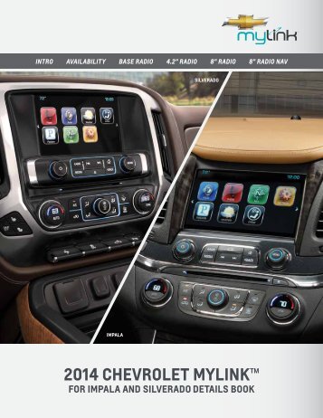 Chevrolet 2014 Silverado 1500 - 2014 Silverado MyLink Details Book