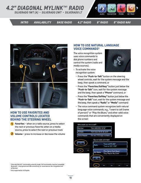 Chevrolet 2014 Silverado 1500 - 2014 Silverado MyLink Details Book