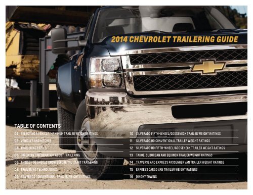 Chevrolet 2014 Suburban - Download Trailering Guide