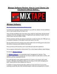 Mixtape Software review and Mixtape Software $11800 Bonus & Discount
