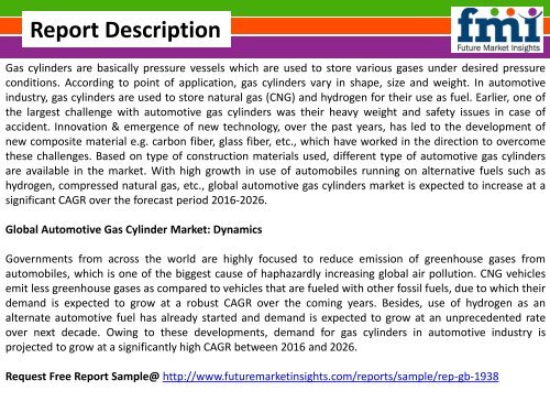 Automotive Gas Cylinder Market Forecast and Segments, 2016-2026