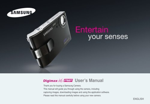 Samsung DIGIMAX i6 (EC-I6ZZZBBA/FR ) - Manuel de l'utilisateur 8.15 MB, pdf, Anglais