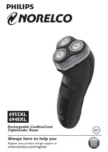 Philips Norelco Shaver 2300 Dry electric shaver, Series 2000 - User manual - ENG