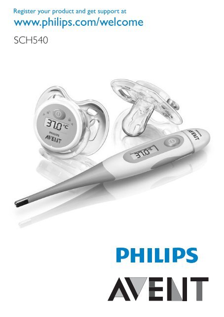 Philips Avent Digital baby thermometer set - User manual - ZHS