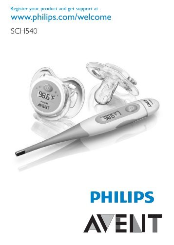 Philips Avent Digital baby thermometer set - User manual - ZHT
