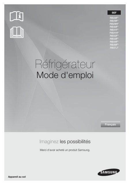 Samsung RB37J5600SA (RB37J5600SA/EF ) - Manuel de l'utilisateur 6.21 MB,  pdf, Fran&amp;ccedil;ais