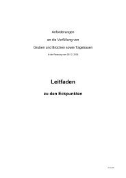 Anforderungen an die Verfüllung von Gruben und ... - Orga Lab GmbH