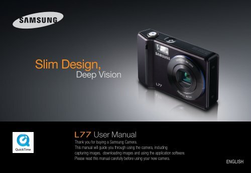 Samsung L77 (EC-L77ZZBBA/DE ) - Manuel de l'utilisateur 8.7 MB, pdf, Anglais