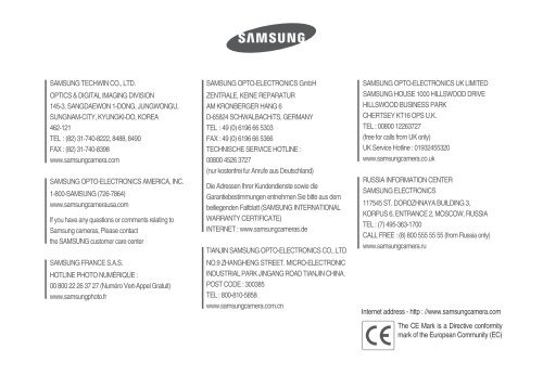 Samsung L77 (EC-L77ZZBBA/DE ) - Manuel de l'utilisateur 8.7 MB, pdf, Anglais