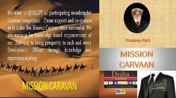 MISSION CARAVAN-BY PRADEEP PATIL