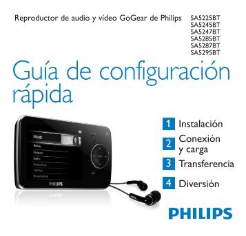 Philips GoGEAR Portable video player - Quick start guide - ESP