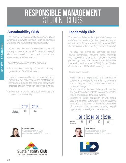 INCAE ON SUSTAINABILITY