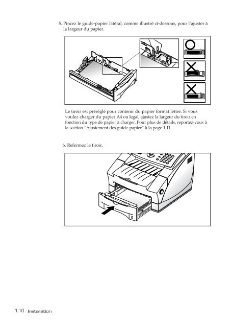 Samsung SF-6900 (SF-6900I/XEF ) - Manuel de l'utilisateur 4.98 MB, pdf, Fran&ccedil;ais