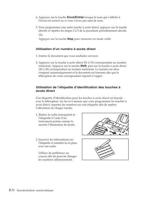 Samsung SF-6900 (SF-6900I/XEF ) - Manuel de l'utilisateur 4.98 MB, pdf, Fran&ccedil;ais