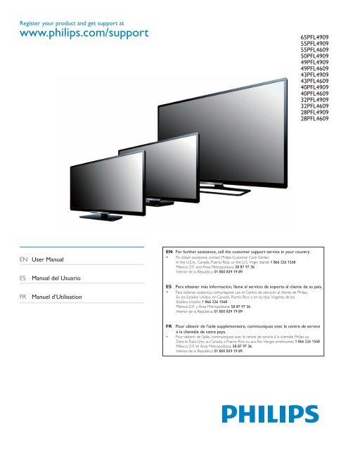 Philips 4000 series LED-LCD TV - User manual - LSP