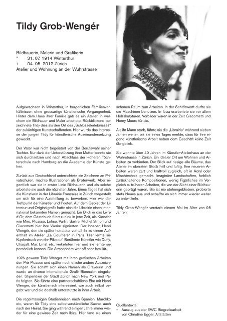 Biographien Wuhrsträssler (PDF, 3.6 MB) - Stiftung Trudi Demut und ...