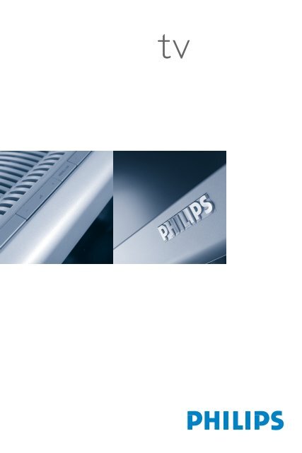 Philips Matchline widescreen flat TV - User manual - ESP