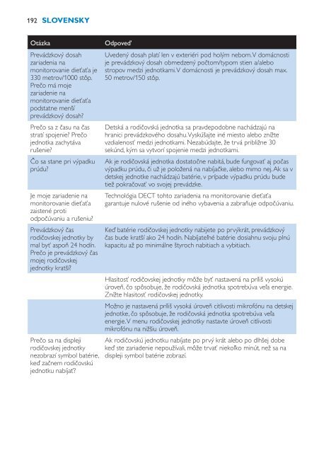 Philips Avent DECT baby monitor - User manual - BUL