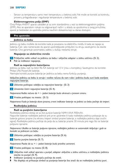 Philips Avent DECT baby monitor - User manual - BUL