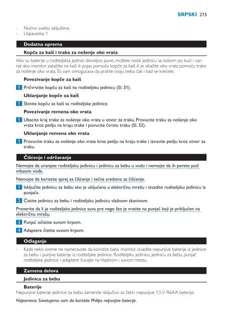 Philips Avent DECT baby monitor - User manual - BUL