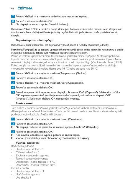 Philips Avent DECT baby monitor - User manual - BUL