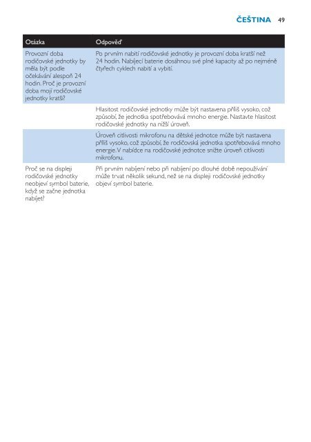 Philips Avent DECT baby monitor - User manual - BUL