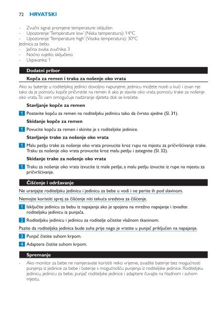 Philips Avent DECT baby monitor - User manual - BUL