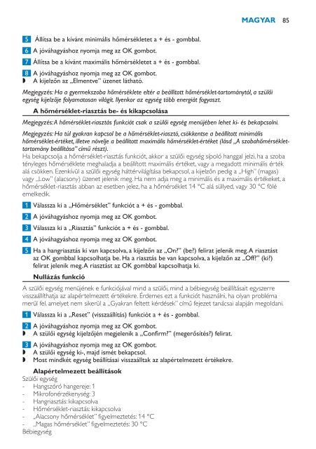 Philips Avent DECT baby monitor - User manual - BUL