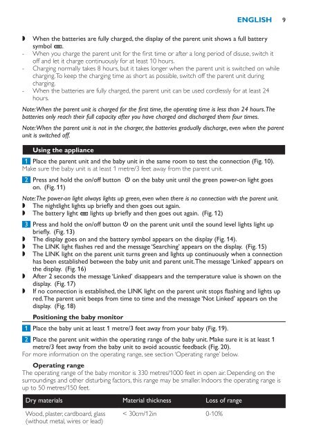 Philips Avent DECT baby monitor - User manual - BUL