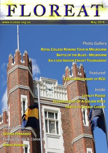 Floreat- May 2016 Issue