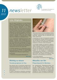 newsletter Wichtig zu wissen - Versorgungsnetz Gesundheit eV