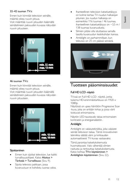 Philips LCD TV - User manual - FIN