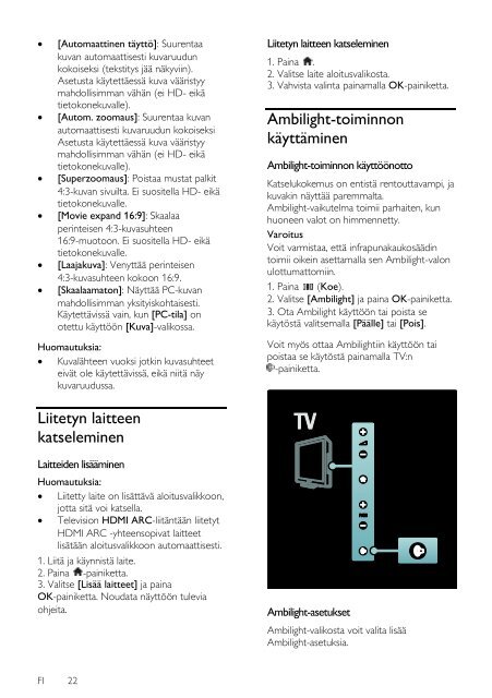 Philips LCD TV - User manual - FIN