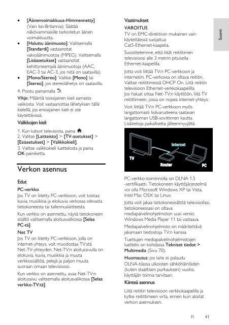 Philips LCD TV - User manual - FIN