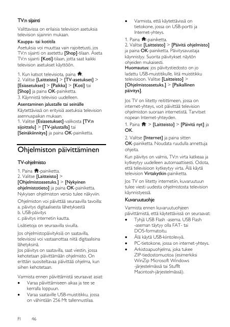 Philips LCD TV - User manual - FIN