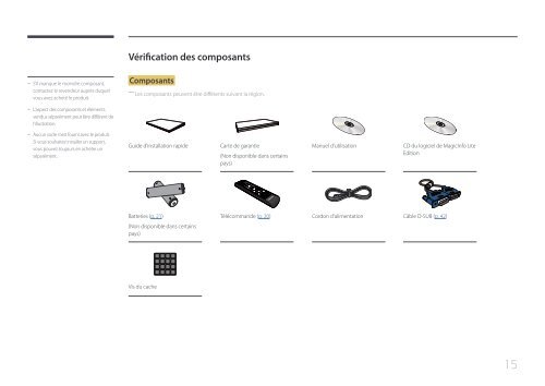 Samsung Moniteur 55'' LE55C Edge-LED usage intensif (LH55LECPLBC/EN ) - Manuel de l'utilisateur 5.92 MB, pdf, Fran&ccedil;ais