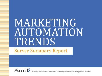 MARKETING AUTOMATION TRENDS