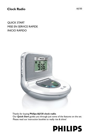 Philips Clock Radio - Quick start guide - ESP