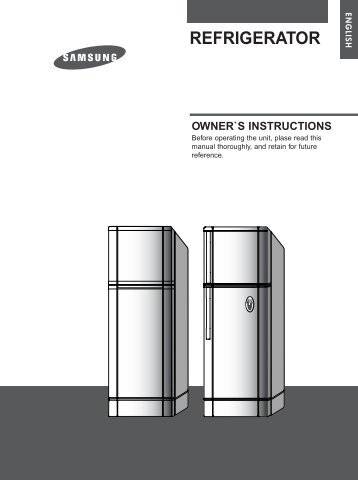 Samsung RT21MHSW (RT21MHSW1/CAF ) - Manuel de l'utilisateur 0.69 MB, pdf, Anglais