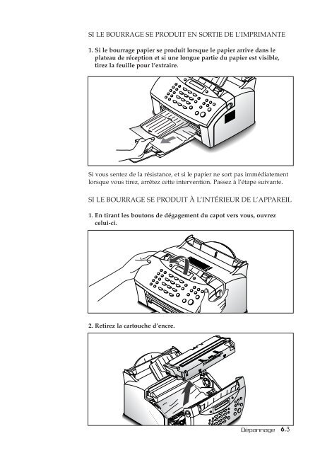 Samsung SF-515 (SF-515/XEF ) - Manuel de l'utilisateur 6.67 MB, pdf, Fran&ccedil;ais