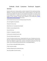 Outlook Mail customer service and technical support 