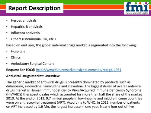 Anti-Viral Drugs Market