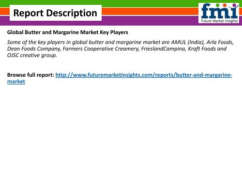 Butter and Margarine Market Value Chain and Forecast 2015-2025