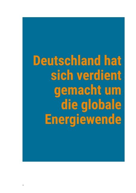 Megatrends der globalen Energiewende