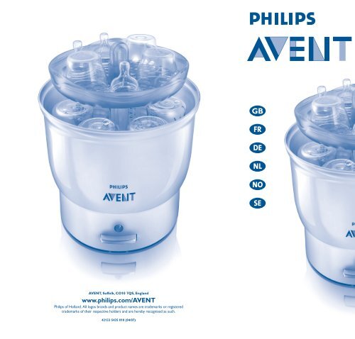 Philips Avent Electric Steam Sterilizer - User manual - FRA