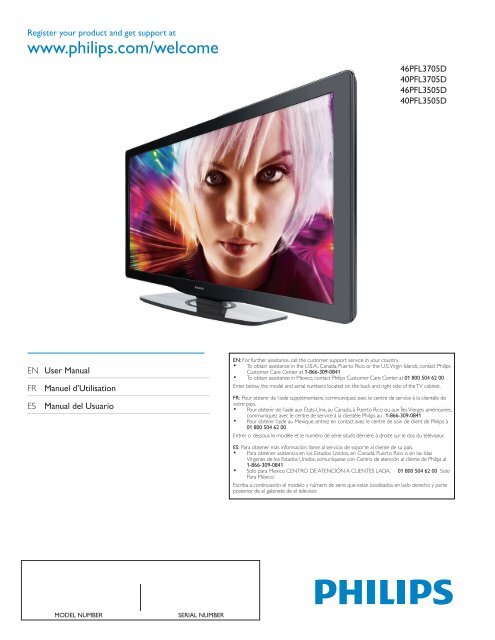 Philips LCD TV - User manual - AEN