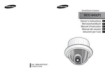 Samsung SCC-643 (SCC-643D ) - Manuel de l'utilisateur 4.57 MB, pdf, Anglais, FranÃ§ais, ALLEMAND, Italien, Espagnol