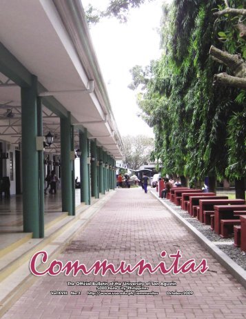 Communitas 2010.indd - University of San Agustin