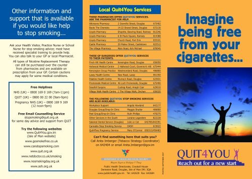 Imagine being free from your cigarettes